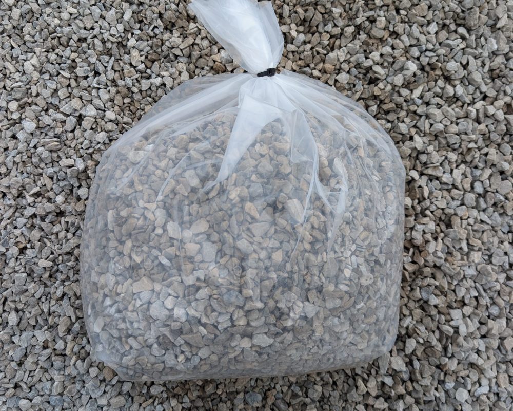 Baggged 1/2″ Clear Stone